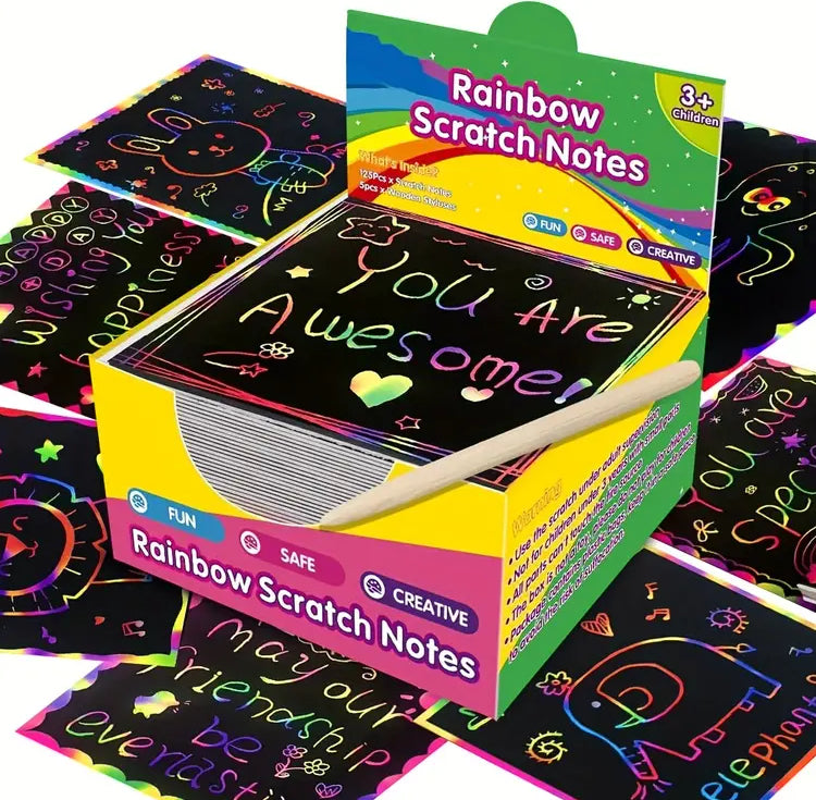 Rainbow Scratch paper